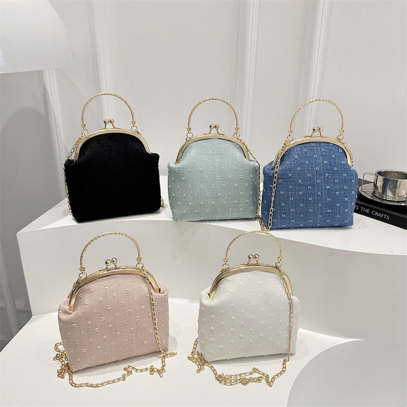 Damenhandtasche mit elegantem Kettenhenkel und strukturiertem Obermaterial Nord Taschen