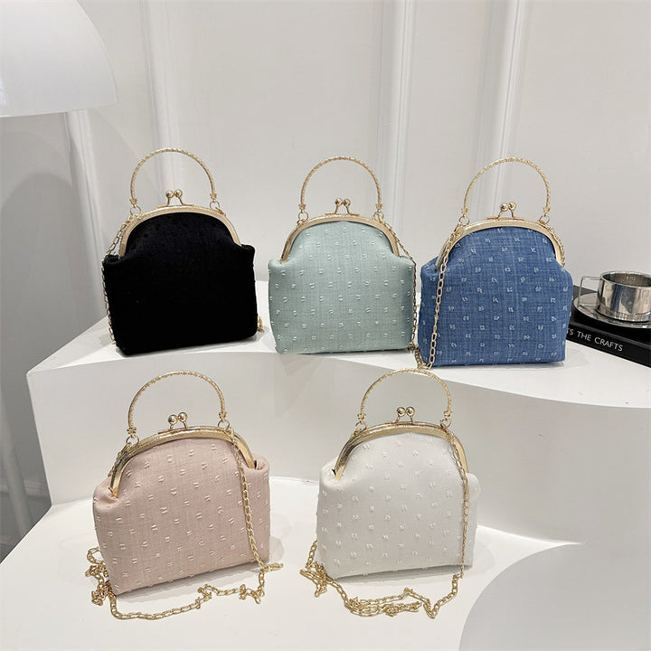 Damenhandtasche mit elegantem Kettenhenkel und strukturiertem Obermaterial Nord Taschen