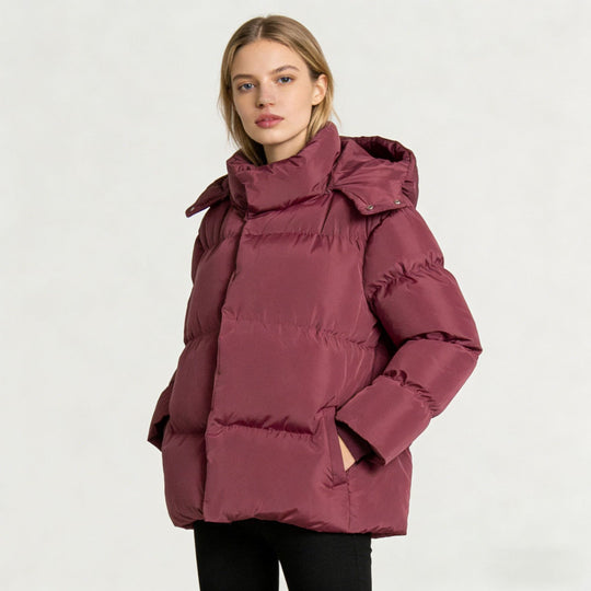 Damen Steppdaunenjacke mit hohem Kragen Nord Taschen