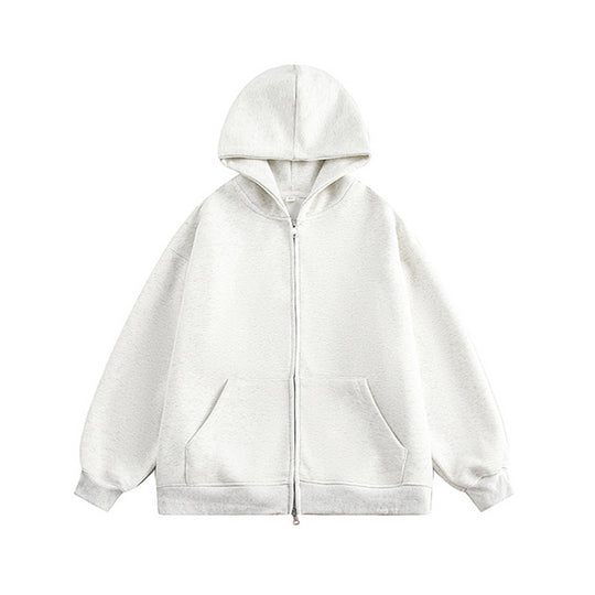 Unisex Oversize-Kapuzenjacke mit durchgehendem Reißverschluss und weichem Fleece-Innenfutter Nord Taschen