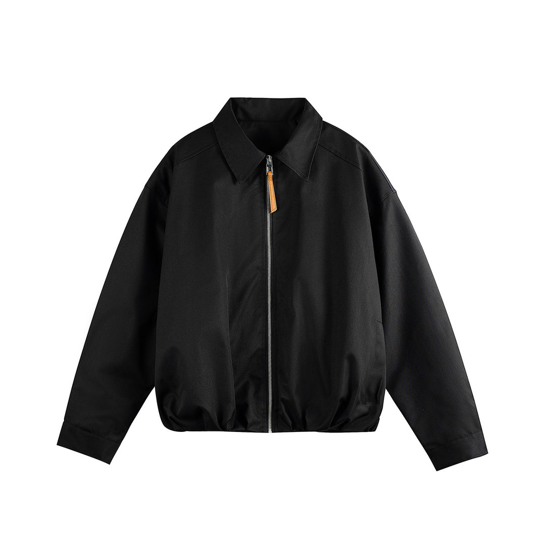 Unisex Kurzblouson im Boxy‑Cut mit Hemdkragen und gerafftem Saum Nord Taschen