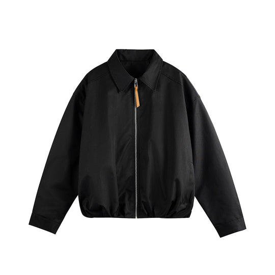 Unisex Kurzblouson im Boxy‑Cut mit Hemdkragen und gerafftem Saum Nord Taschen