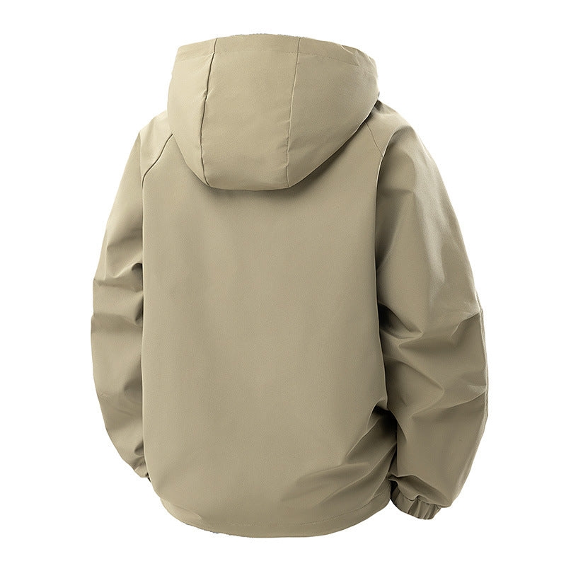 Herren Technische Kapuzen-Outdoorjacke mit Utility-Taschen und winddichter Membran Nord Taschen