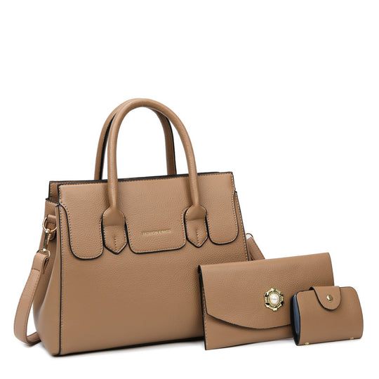 Damen elegante Handtasche mit praktischer Fächerausstattung Nord Taschen