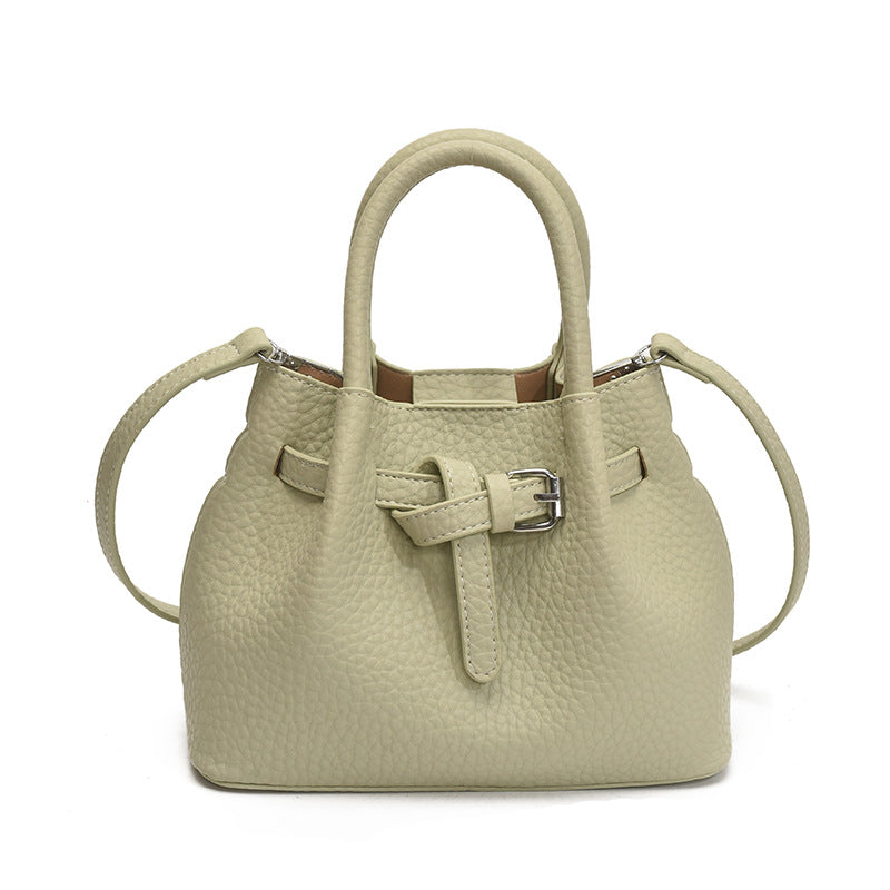 Damen Mini-Handtasche mit stilvollem Knopfverschluss Nord Taschen