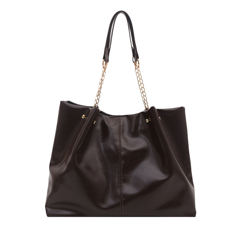 Damen elegante Shopper-Tasche mit luxuriösen Kettenverzierungen Nord Taschen