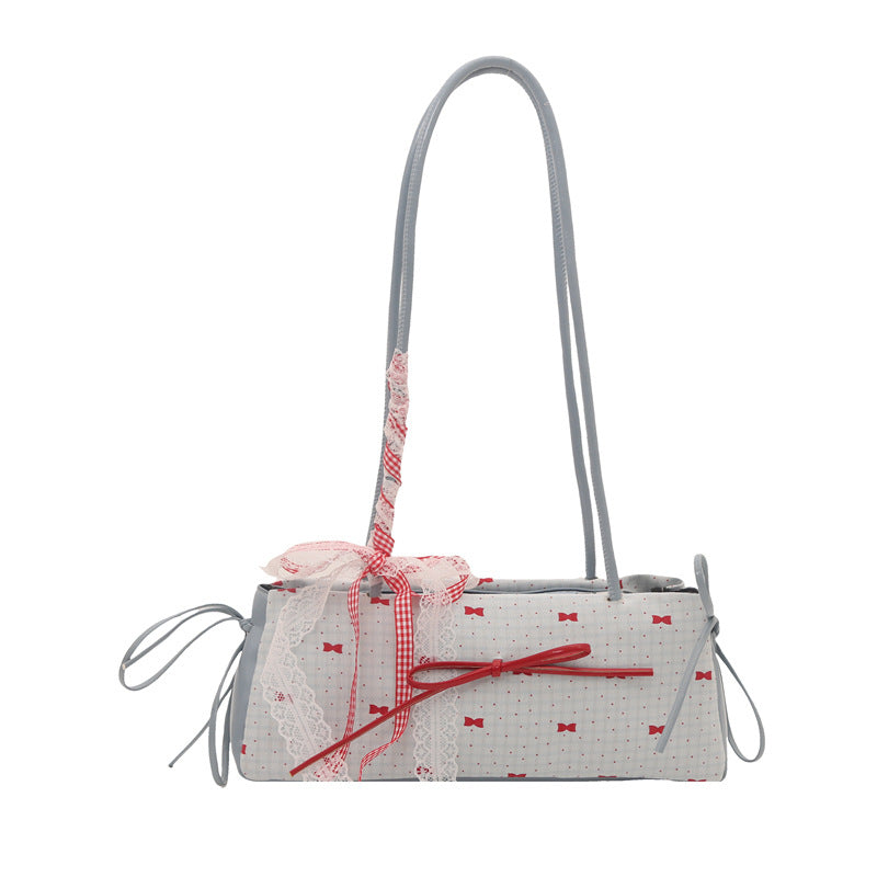 Damen verspielte Umhängetasche mit Schnürdetails Nord Taschen