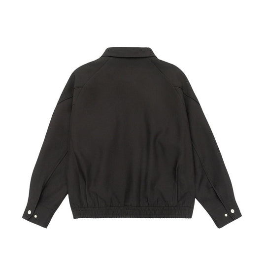 Herren Boxy-Übergangsjacke mit Hemdkragen, Raglanärmeln und Reißverschlusstaschen Nord Taschen
