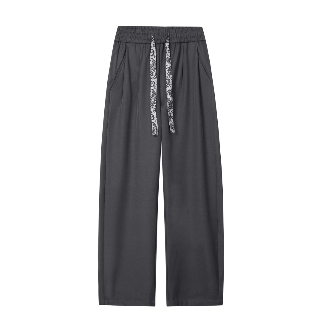 Damen Weite Lounge-Hose mit hohem Bund, Kordelzug und weitem Bein Nord Taschen