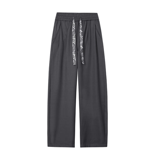 Damen Weite Lounge-Hose mit hohem Bund, Kordelzug und weitem Bein Nord Taschen