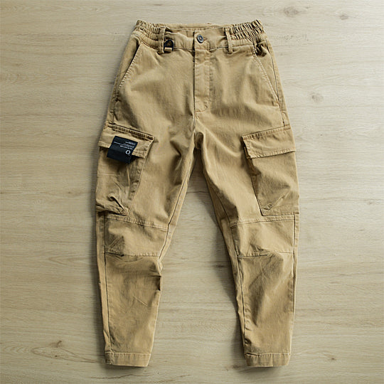 Herren Cargohose mit tapered Bein, elastischem Bund und verstärkten Knieeinsätzen Nord Taschen