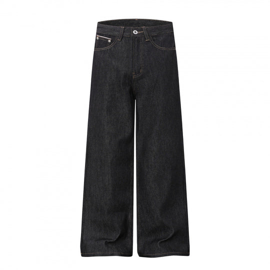 Damen Weite Highwaist-Jeanshose im Balloon-Cut mit weitem Bein und klassischem Taschen-Design Nord Taschen