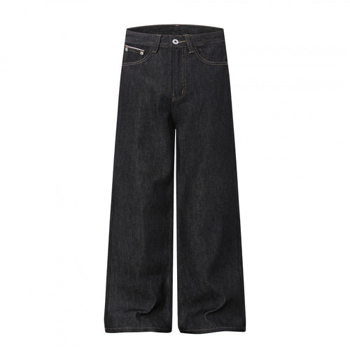 Damen Weite Highwaist-Jeanshose im Balloon-Cut mit weitem Bein und klassischem Taschen-Design Nord Taschen