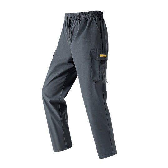 Herren Leichte Utility‑Cargohose mit elastischem Bund, Tunnelzug & seitlicher Klappentasche Nord Taschen
