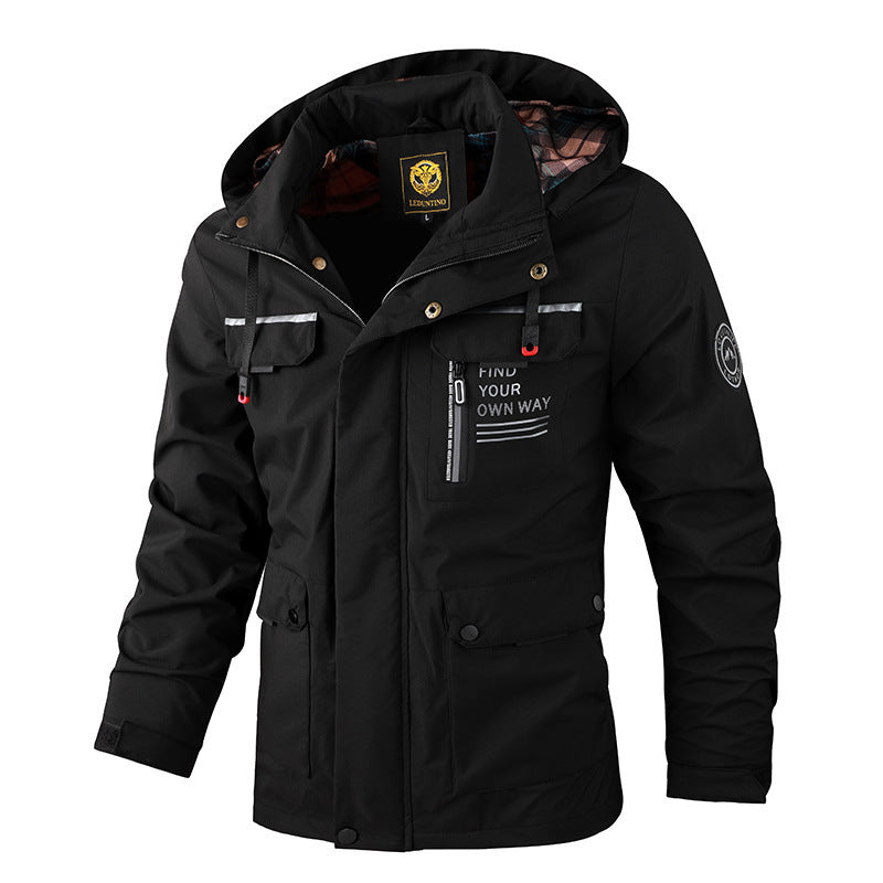 Herren Wasserfeste Outdoor-Jacke mit mehreren Taschen Nord Taschen