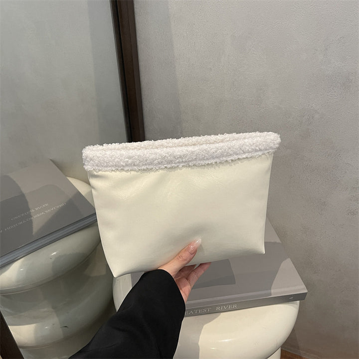 Damen Kosmetiktasche aus strukturiertem Kunstleder mit weichem Obermaterial Nord Taschen