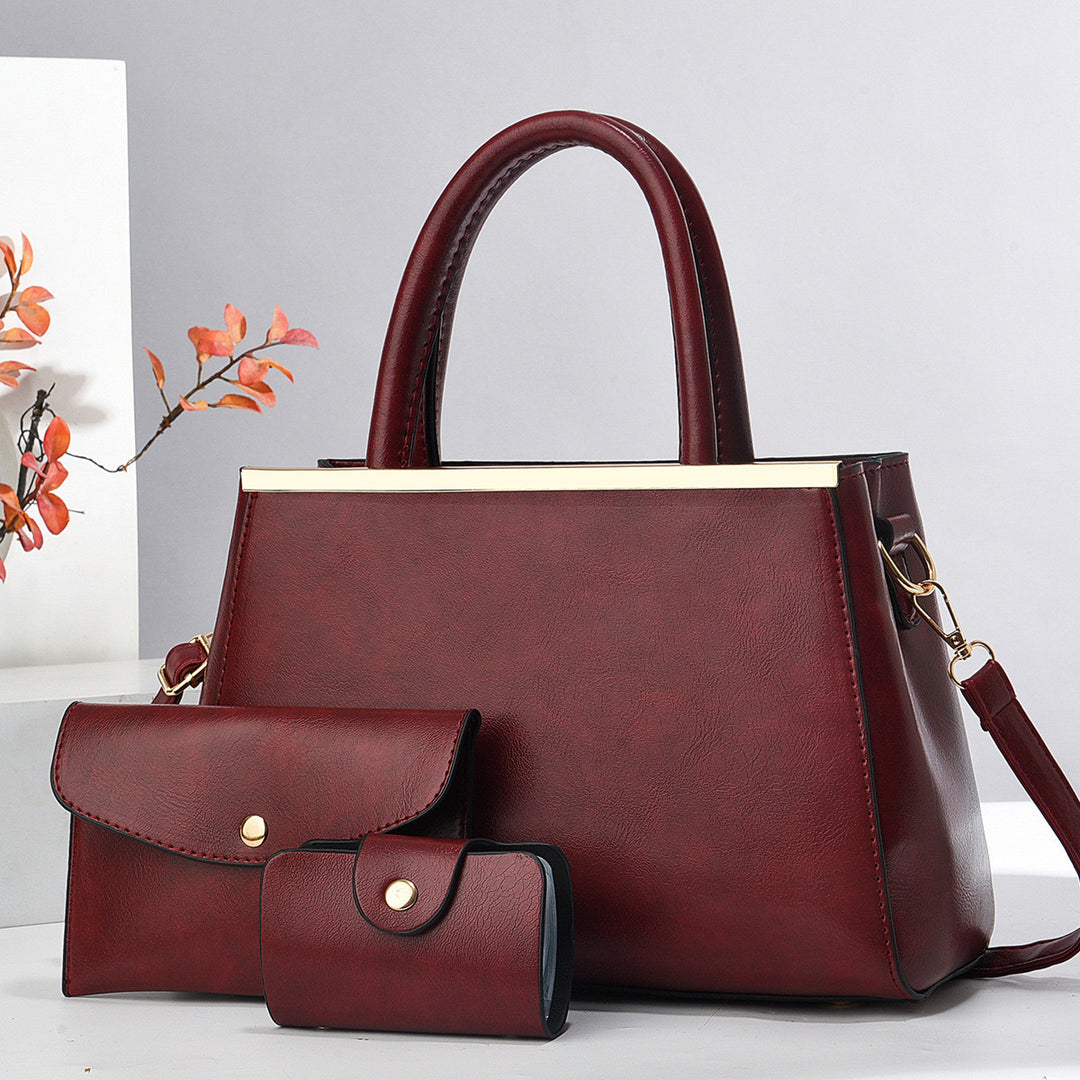 Damen elegante Handtasche mit abnehmbarem Zubehör Nord Taschen