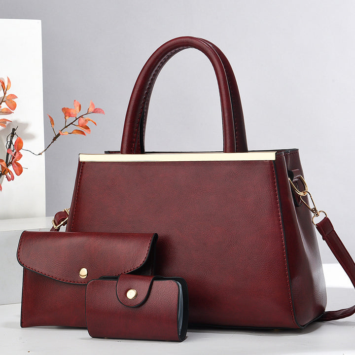Damen elegante Handtasche mit abnehmbarem Zubehör Nord Taschen