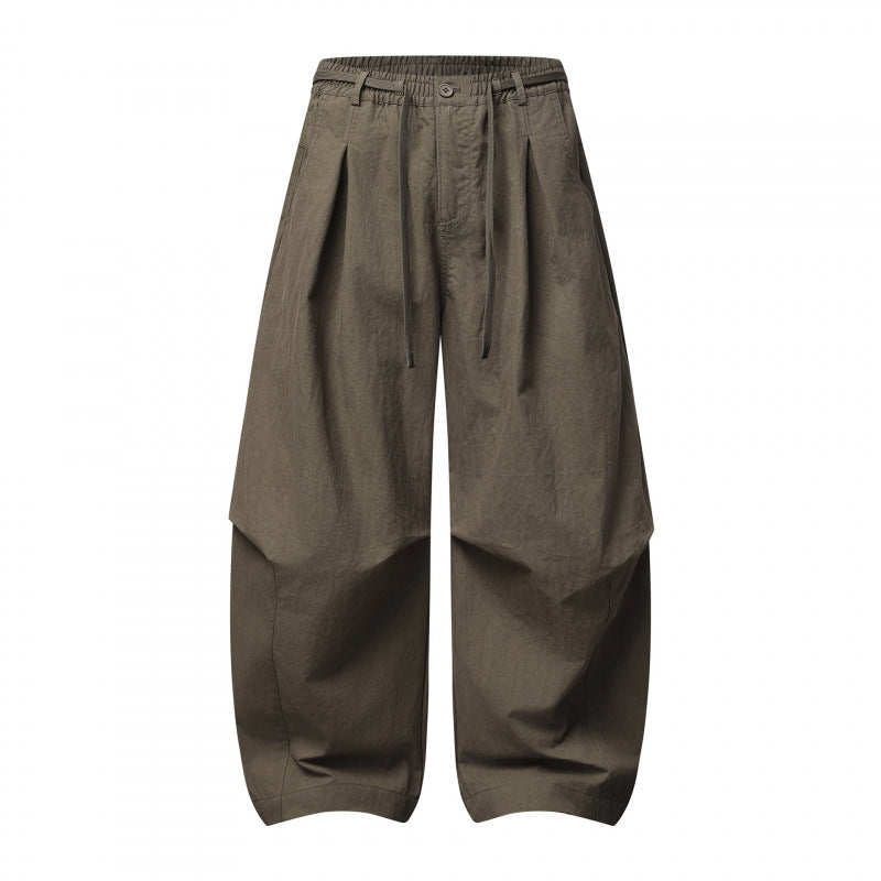 Unisex Weite Lagenhose mit ballonförmiger Silhouette, hoher Leibhöhe und Kordelzug Nord Taschen