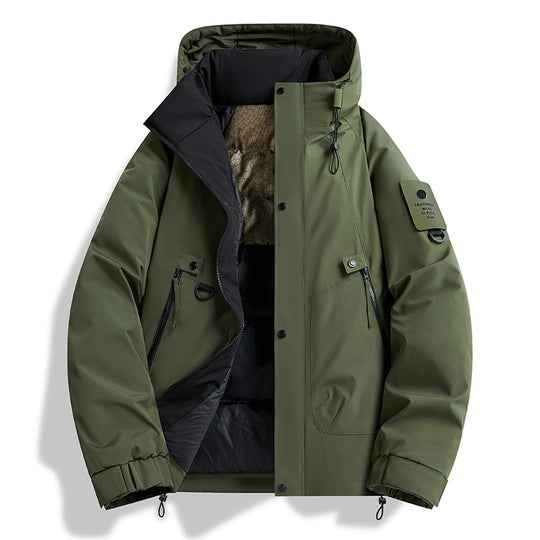 Herren Technischer Urbanparka mit Thermoisolierung und multifunktionalen Taschen Nord Taschen