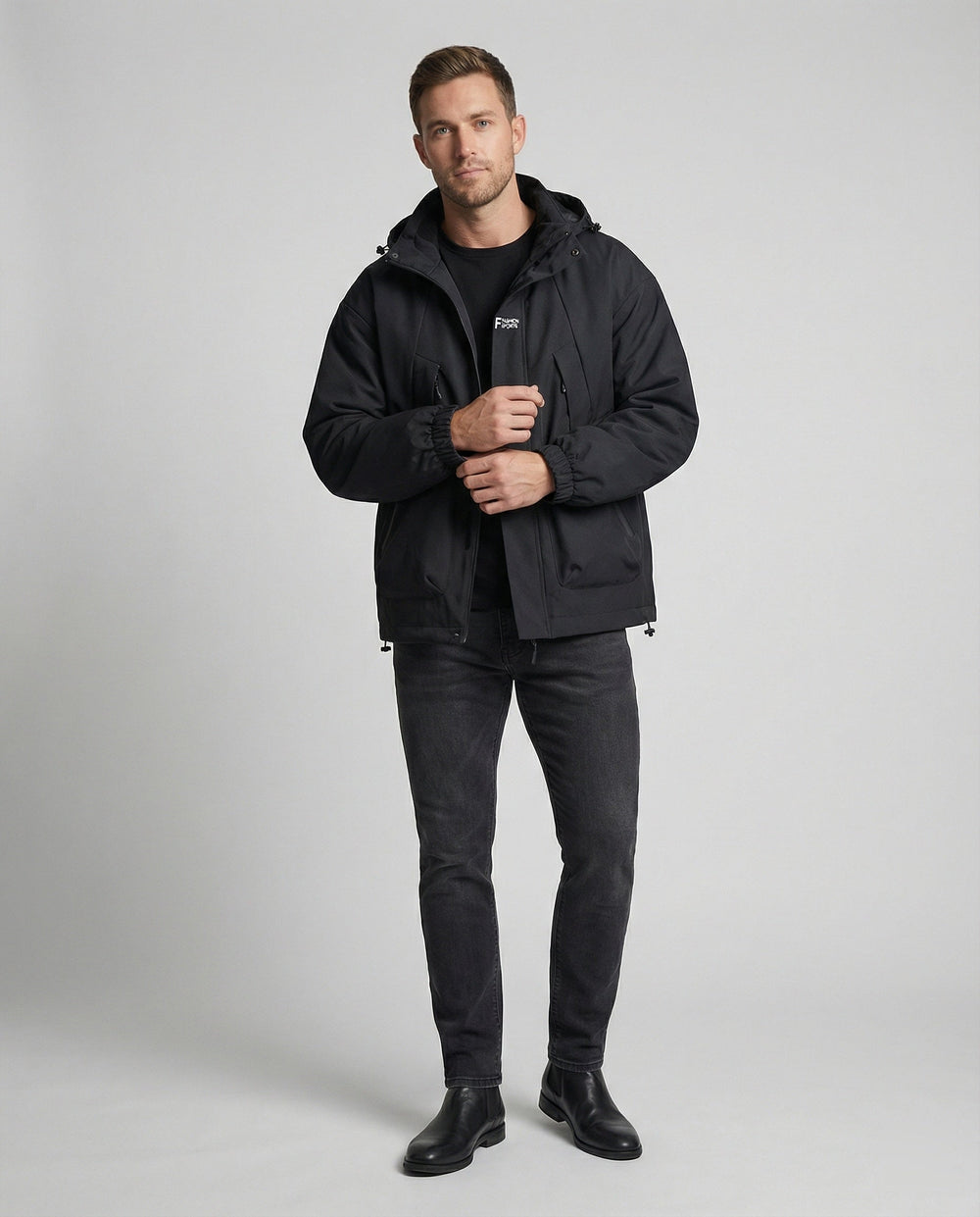 Multifunktionale Fleece Winterjacke