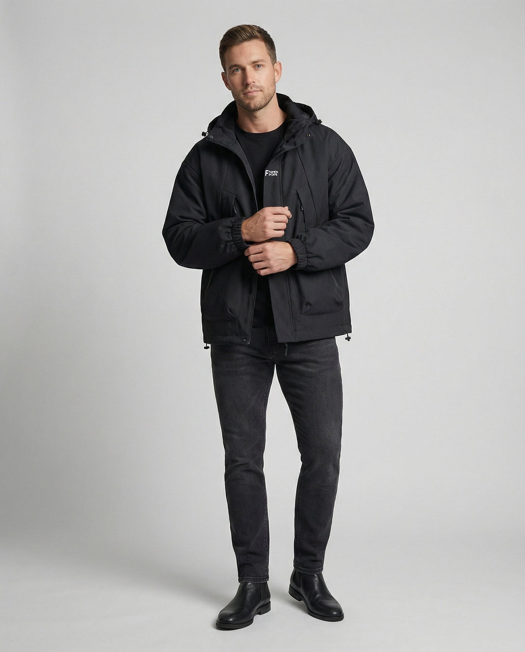 Multifunktionale Fleece Winterjacke