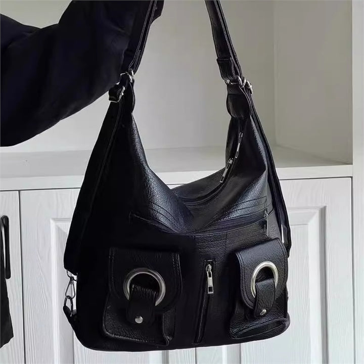 Damen trendige Hobo-Handtasche mit auffälligen Taschen und modernem Design Nord Taschen