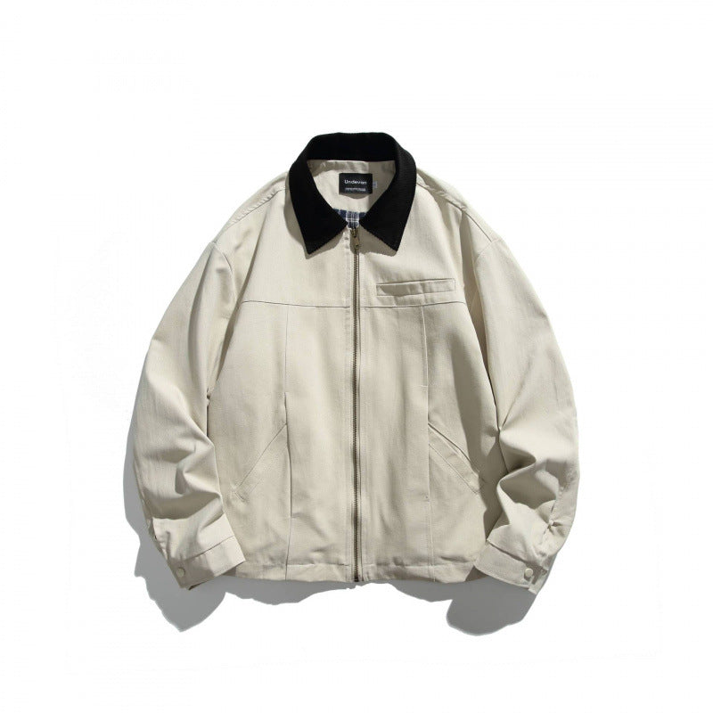 Unisex Kurz geschnittene Overshirt‑Jacke mit Cordkragen, Brustleistentasche und präzisen Nahtdetails Nord Taschen