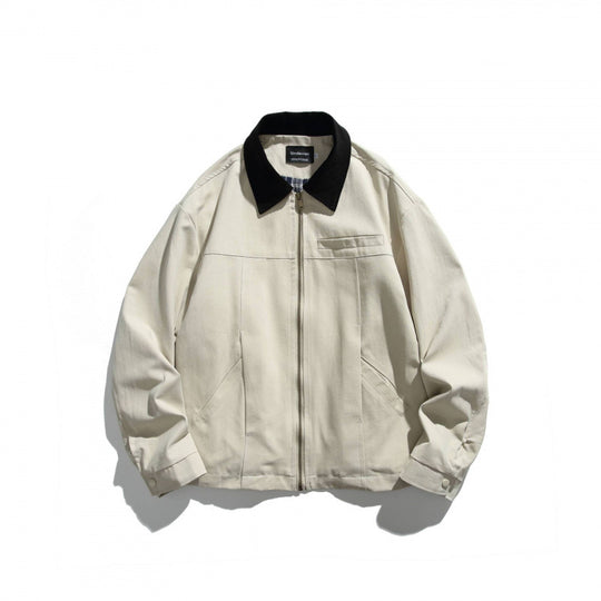Unisex Kurz geschnittene Overshirt‑Jacke mit Cordkragen, Brustleistentasche und präzisen Nahtdetails Nord Taschen