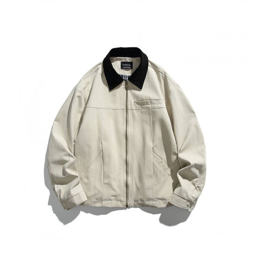 Unisex Kurz geschnittene Overshirt‑Jacke mit Cordkragen, Brustleistentasche und präzisen Nahtdetails Nord Taschen
