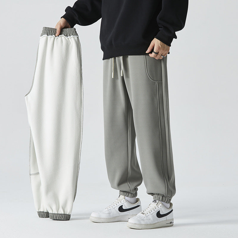Herren Bequeme athletische Jogginghose mit Tunnelzug und elastischen Knöchelbündchen Nord Taschen