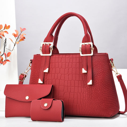 Damen luxuriöse Handtasche mit abnehmbarem Portemonnaie Nord Taschen