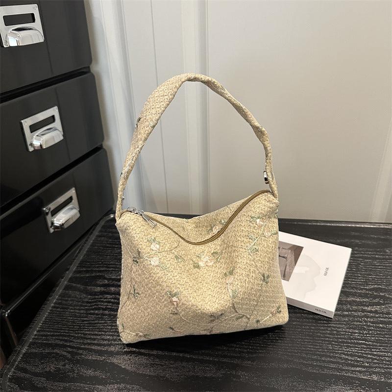Damen elegante Handtasche mit floralen Stickereien Nord Taschen