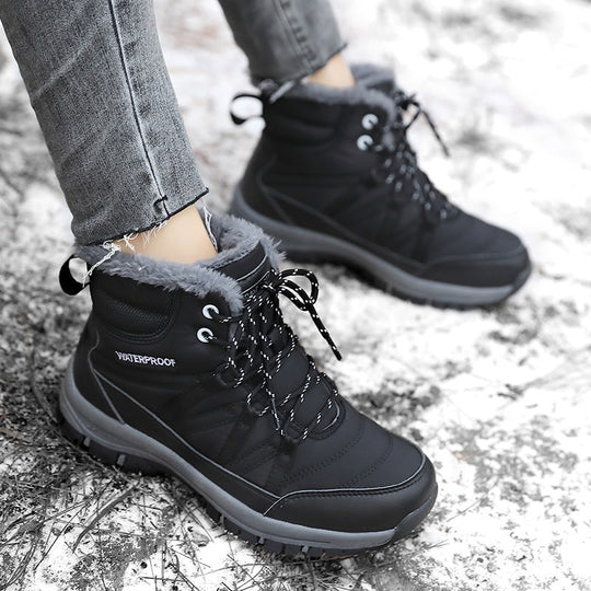 Damen Wasserfeste Winterstiefel mit isolierendem Futter und rutschfester Sohle Nord Taschen