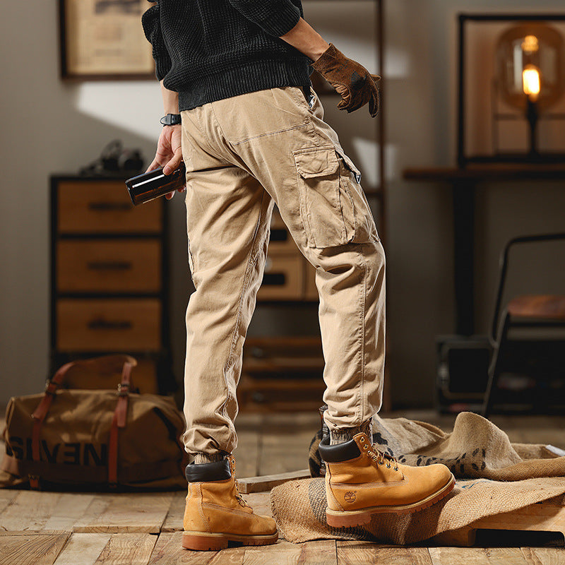 Herren Cargo-Joggerhose mit Multifachtaschen und elastischem Saum Nord Taschen