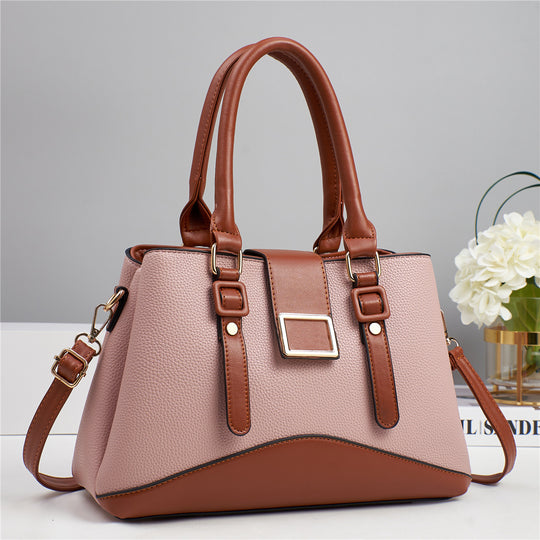 Damen elegante Handtasche mit strukturiertem Leder und verstellbarem Schulterriemen Nord Taschen