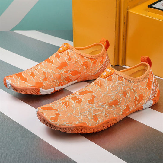 Damen flexible Schwimmschuhe mit rutschfester Sohle und atmungsaktivem Obermaterial