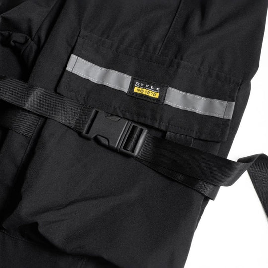 Herren Tech‑Cargo‑Jogger mit taktischen Klappentaschen, verstellbaren Nylonriemen und elastischem Knöchelsaum Nord Taschen