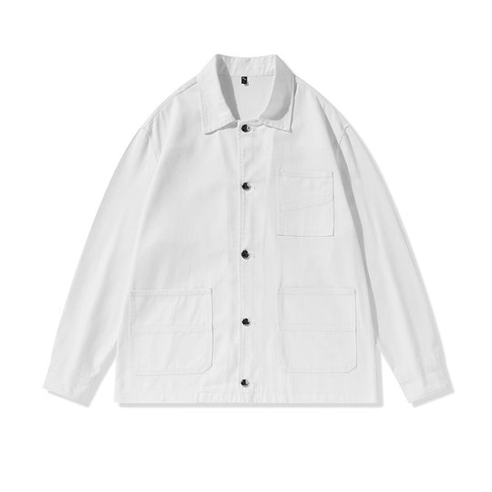 Unisex Oversize-Arbeitsjacke im Overshirt‑Stil aus Canvas mit aufgesetzten Taschen Nord Taschen