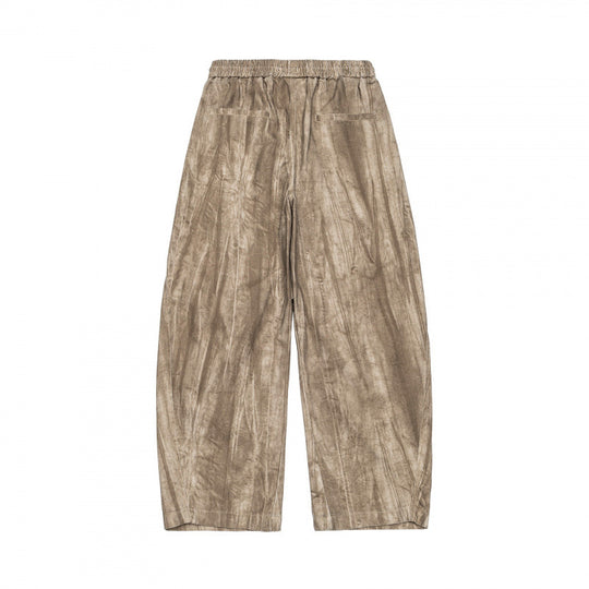 Unisex Weite Cropped-Hose mit asymmetrischen Lageinsätzen, elastischem Bund und beschichteter Struktur Nord Taschen