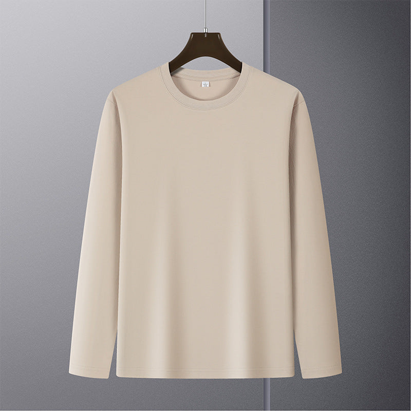 Herren Langarmshirt aus Premium-Baumwollmix mit Rundhalsausschnitt und feiner Rippstruktur Nord Taschen