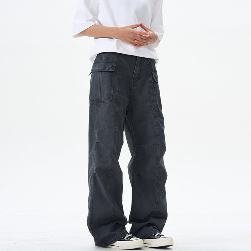 Damen Weite Utility-Cargohose mit extra weitem Schlag, aufgesetzten Pattentaschen und verstärkten Nähten Nord Taschen
