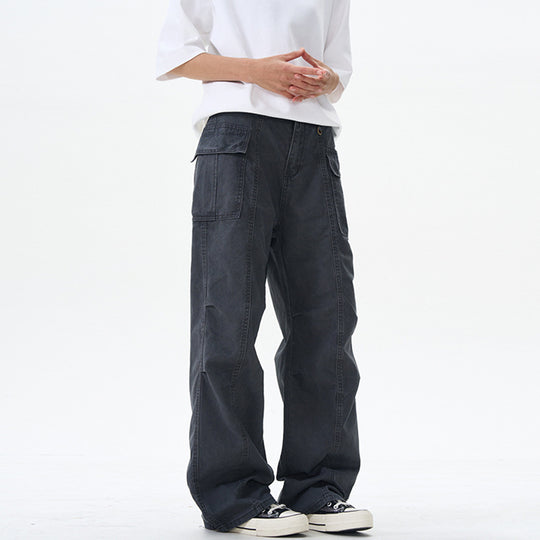 Damen Weite Utility-Cargohose mit extra weitem Schlag, aufgesetzten Pattentaschen und verstärkten Nähten Nord Taschen
