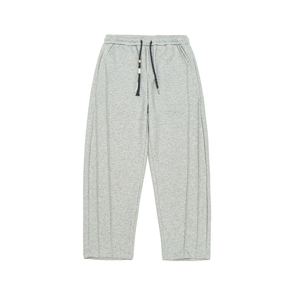 Damen Weite High‑Waist Jogginghose mit Ziernähten und Kordelzug Nord Taschen