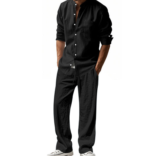 Herren lässiges Oberteil und lockere Hose Set