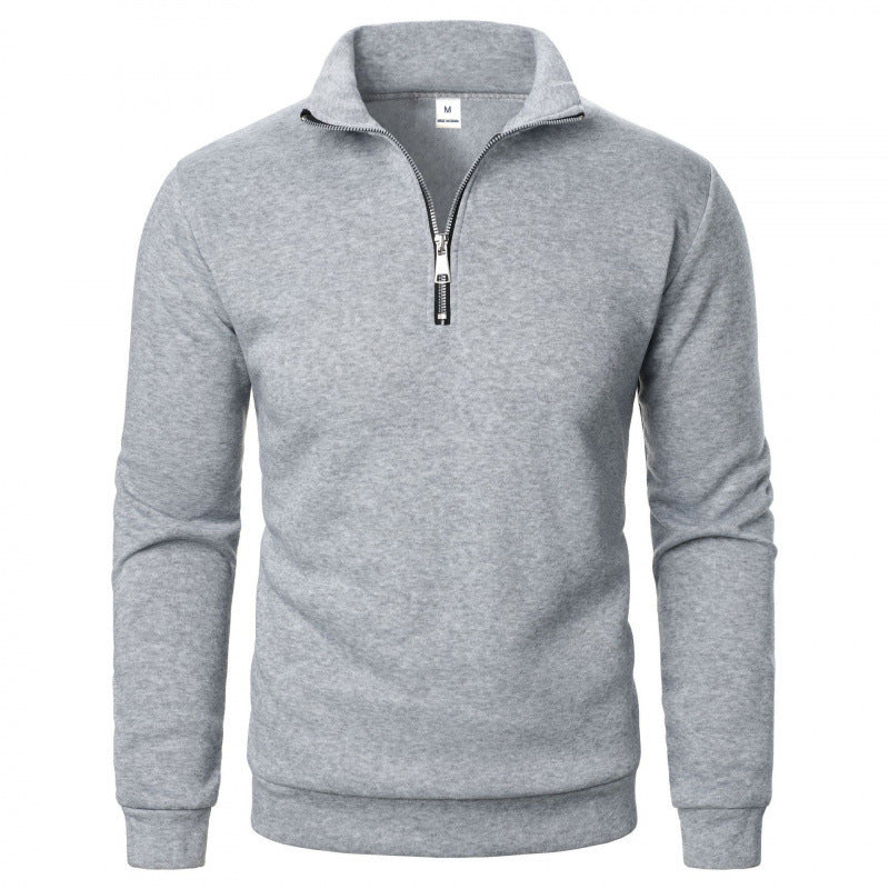 Herren Sportlicher Sweatpullover mit Stehkragen Nord Taschen