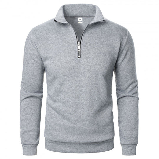 Herren Sportlicher Sweatpullover mit Stehkragen Nord Taschen