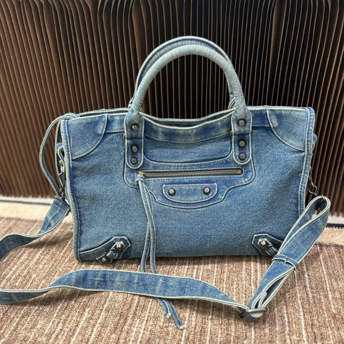 Damen Denim Handtasche mit abnehmbarem Schulterriemen Nord Taschen