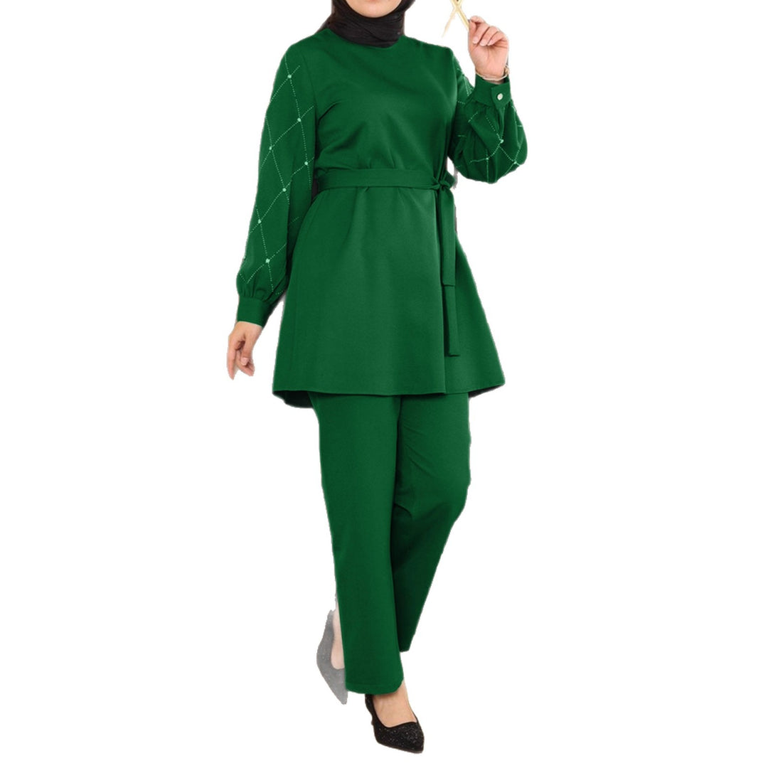 Damen Elegantes Tunika-Set mit Hose Nord Taschen
