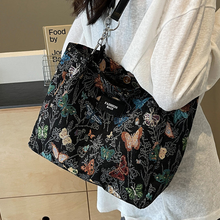 Damen Tragetasche mit floralem Design und strapazierfähiger Baumwolle Nord Taschen